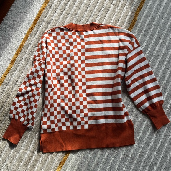 Checkered and Striped Sweater - Picture 4 of 4